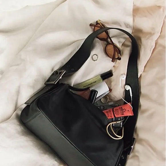 Free People Arm Candy Leather Bag, Purse, Adjustable Strap, Black, NWT - Picture 7 of 9